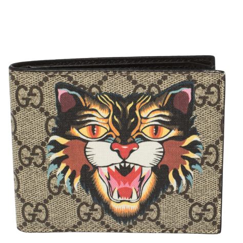 Gucci wallet angry cat